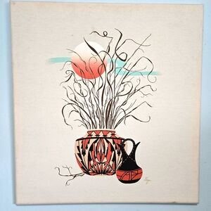 Modern Navajo Pottery Painting